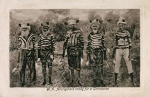 Western Australia - Aborigine Elders ready for a Corroboree Western Australia - Aborigine Elders ready for a Corroboree