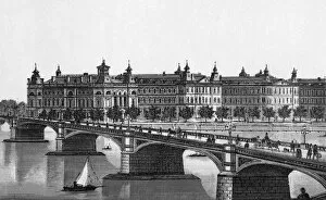River Thames Collection: Westminster Bridge and St Thomas Hospital, London