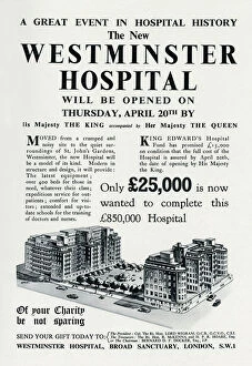 Westminster Hospital opening April 1939
