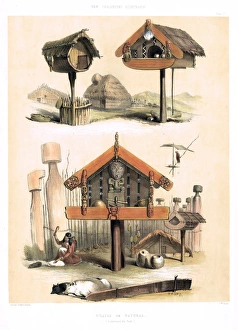 Whatas or Patukas - Maori Food Storehouses Whatas or Patukas - Maori Food Storehouses