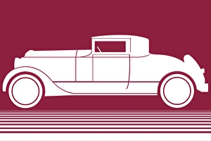 <b class=qtipBold><figcaption>White Car on Maroon Background</figcaption></b><br>White Car on Maroon Background.<br><em>© Mary Evans Picture Library</em> White Car on Maroon Background