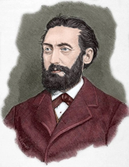 William of Kardorff (1828-1907). Engraving. Colored William of Kardorff (1828-1907). Engraving. Colored