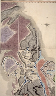 <b class=qtipBold><figcaption>William Smith's Geological Map</figcaption></b><br>Fig. 8 from Delineation of Strata of England and Wales (1815) by William Smith. Date:<br><em>© Mary Evans Picture Library 2015 - https://copyrighthub.org/s0/hub1/creation/maryevans/MaryEvansPictureID/10710931</em> William Smith's Geological Map