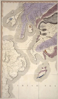 <b class=qtipBold><figcaption>William Smith's Geological Map</figcaption></b><br>Fig. 4 from Delineation of Strata of England and Wales (1815) by William Smith. Date:<br><em>© Mary Evans Picture Library 2015 - https://copyrighthub.org/s0/hub1/creation/maryevans/MaryEvansPictureID/10710927</em> William Smith's Geological Map