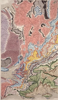 <b class=qtipBold><figcaption>William Smith's Geological Map</figcaption></b><br>Fig. 5 from Delineation of Strata of England and Wales (1815) by William Smith. Date:<br><em>© Mary Evans Picture Library 2015 - https://copyrighthub.org/s0/hub1/creation/maryevans/MaryEvansPictureID/10710928</em> William Smith's Geological Map