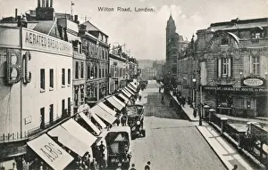Wilton Road, Pimlico London Print circa 1900
