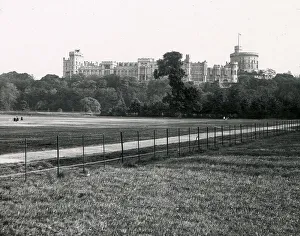 Windsor Castle, Berkshire - view from Home Park Windsor Castle, Berkshire - view from Home Park