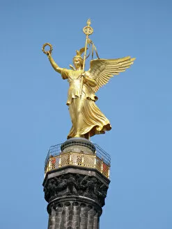 Austro Gallery: Winged Victoria figure, Siegessaule, Berlin, Germany