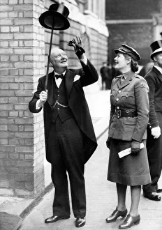 Winston Churchill and daughter, Mary Soames 1943 Winston Churchill and daughter, Mary Soames 1943
