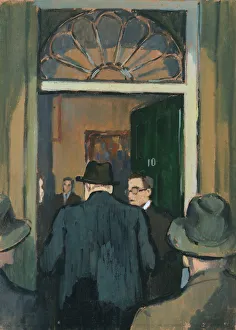 Winston Churchill entering No 10 Downing St by David Wright Winston Churchill entering No 10 Downing St by David Wright