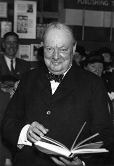 Winston Churchill opening book fair, 1937 Winston Churchill opening book fair, 1937