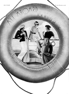 Winter cruise fashions for 1937 Winter cruise fashions for 1937