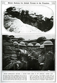 Winter rations for British troops in the trenches 1917 Winter rations for British troops in the trenches 1917