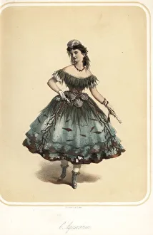 Images Dated 23rd January 2019: Woman in fancy dress costume as an Aquarium