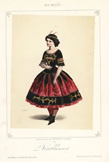 Images Dated 23rd January 2019: Woman in fancy-dress costume of a demon