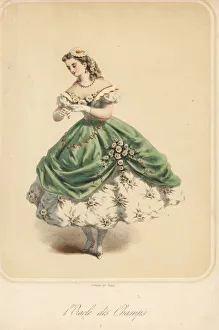Images Dated 23rd January 2019: Woman in fancy dress costume as the Oracle des Champs