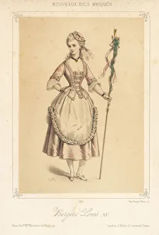 Images Dated 23rd January 2019: Woman in fancy dress costume as a shepherdess