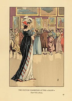 Woman at the Picture Exhibition at the Paris Salon Woman at the Picture Exhibition at the Paris Salon