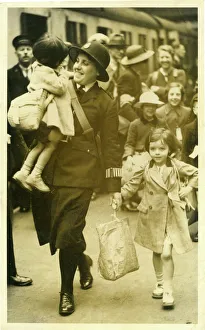 Woman police officer Kathleen Saville, London, WW2 Woman police officer Kathleen Saville, London, WW2