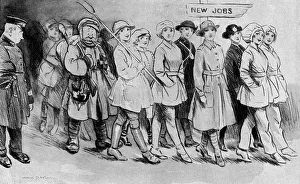 Women finding themselves suddenly unemployed in 1919 Women finding themselves suddenly unemployed in 1919