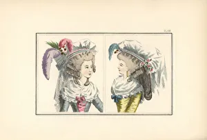 Women in hairstyles and hats of 1788 Women in hairstyles and hats of 1788
