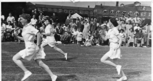 Women police officers in athletics event Women police officers in athletics event