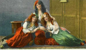 Three women of the Turkish Harem Three women of the Turkish Harem