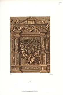 Woodcarving of the entombment of Jesus Christ, 1516 Woodcarving of the entombment of Jesus Christ, 1516