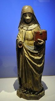 Wooden figure of Saint Birgitta of Sweden Wooden figure of Saint Birgitta of Sweden