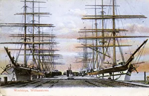 Wool ships at Williamstown, Melbourne, Australia Wool ships at Williamstown, Melbourne, Australia