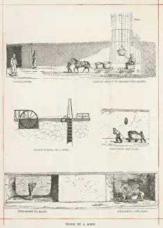 Coal Mining In England Prints: Work in a Coal Mine