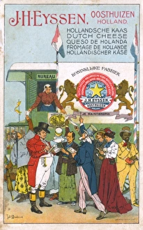 The whole world isordering Dutch Cheese! Advertising card The whole world isordering Dutch Cheese! Advertising card