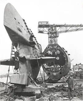 World War II Deshimag shipyard Germany 1945 World War II Deshimag shipyard Germany 1945