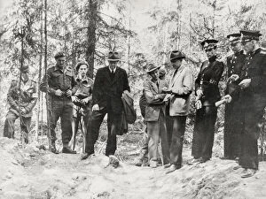 Corpses Gallery: World War II exhuming Norwegian corpses Trandum Forest