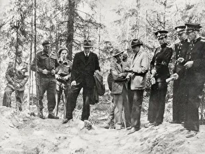 Corpses Gallery: World War II exhuming Norwegian corpses Trandum Forest