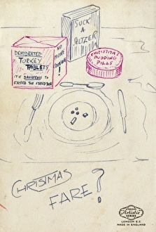 World War Two Rationing - Christmas Dinner in pill form World War Two Rationing - Christmas Dinner in pill form