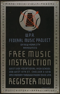 The WPA. Federal Music Project of New York City announces fr The WPA. Federal Music Project of New York City announces fr