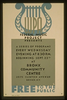 WPA Federal Music Project presents a series of programs ever WPA Federal Music Project presents a series of programs ever