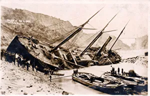 Cumberland Gallery: Wreck of the ship Gipsy at Bristol