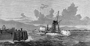 Related Images Collection: Wreck of the SS Chusan, Ardrossan, 1874