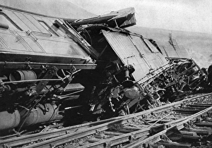 Burntisland Gallery: Wreckage of the Flying Scotsman
