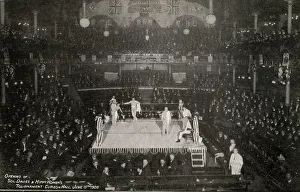 Wrestling match, Curzon Hall, Birmingham, UK Wrestling match, Curzon Hall, Birmingham, UK