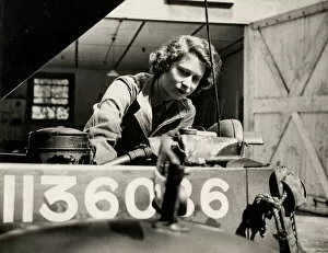 Global Collection: WW II - Princess Elizabeth working as a mechanic