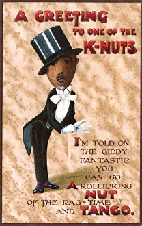 WW1 - Comic Postcard - K-Nut in a tuxedo WW1 - Comic Postcard - K-Nut in a tuxedo