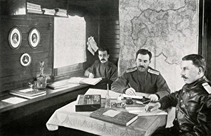 WW1 - Eastern Front - Russian Staff Officers on a Train WW1 - Eastern Front - Russian Staff Officers on a Train