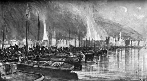 WW1 - The Exodus from Antwerp, Belgium over bridge of barges WW1 - The Exodus from Antwerp, Belgium over bridge of barges