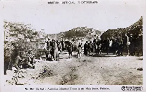 WW1 - Jordan - Australian Mounted Troops at Es Salt WW1 - Jordan - Australian Mounted Troops at Es Salt