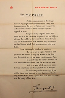 WW1 - Letter form the King recruiting poster WW1 - Letter form the King recruiting poster