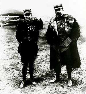 WW1 - Lieu Guynemer and Capitaine Brocard after 5th Victory WW1 - Lieu Guynemer and Capitaine Brocard after 5th Victory