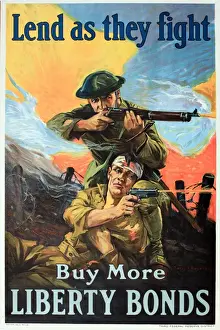 WW1 Poster: Buy More Liberty Bonds Print, circa 1917